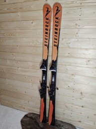 LYŽE STEINBOCK KLOSTERS ORANGE LIMITED EDITION --SWISS MADE-- 170CM 